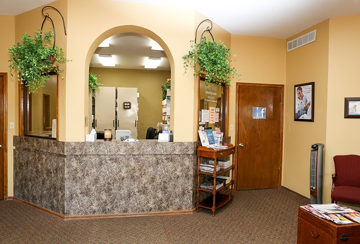 Welcoming reception area at Stop Snoring Lawton
