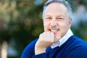 older man smiling